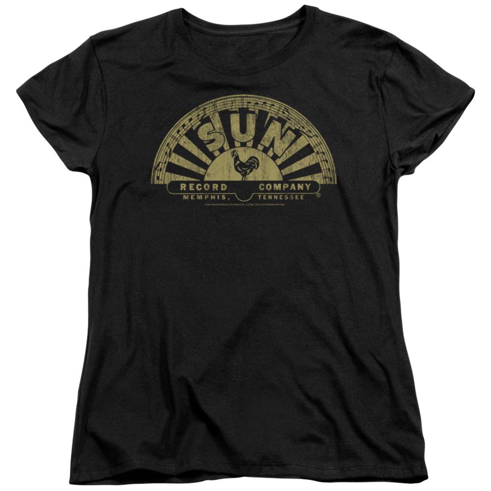 Sun Records Tattered Logo Women's 18/1 Cotton Short-Sleeve T-Shirt