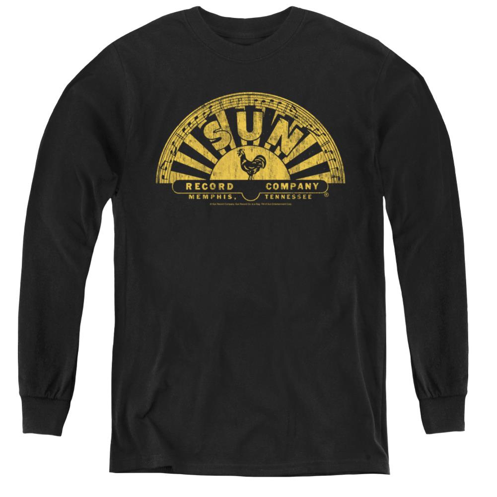 Sun Records Tattered Logo Youth Long-Sleeve T-Shirt