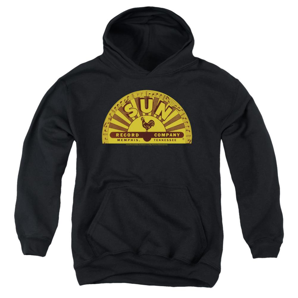 Sun Records Traditional Logo Youth Cotton Poly Pull-Over Hoodie