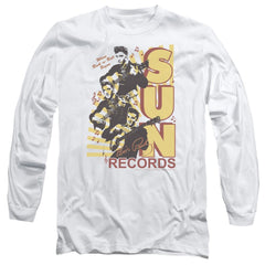 Sun Records Tri Elvis Men's 18/1 Cotton Long-Sleeve T-Shirt