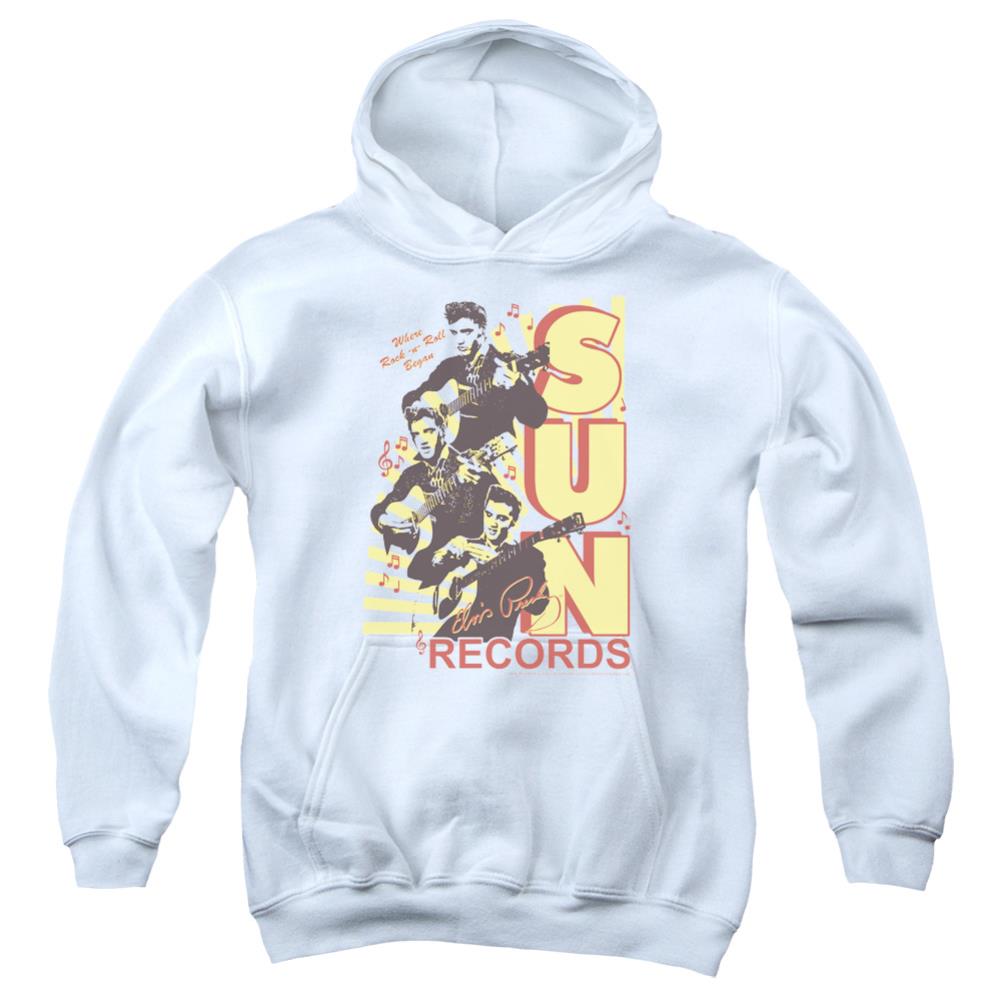 Sun Records Tri Elvis Youth Cotton Poly Pull-Over Hoodie