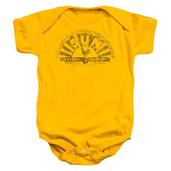 Sun Records Worn Logo Infant's Cotton SS Snapsuit