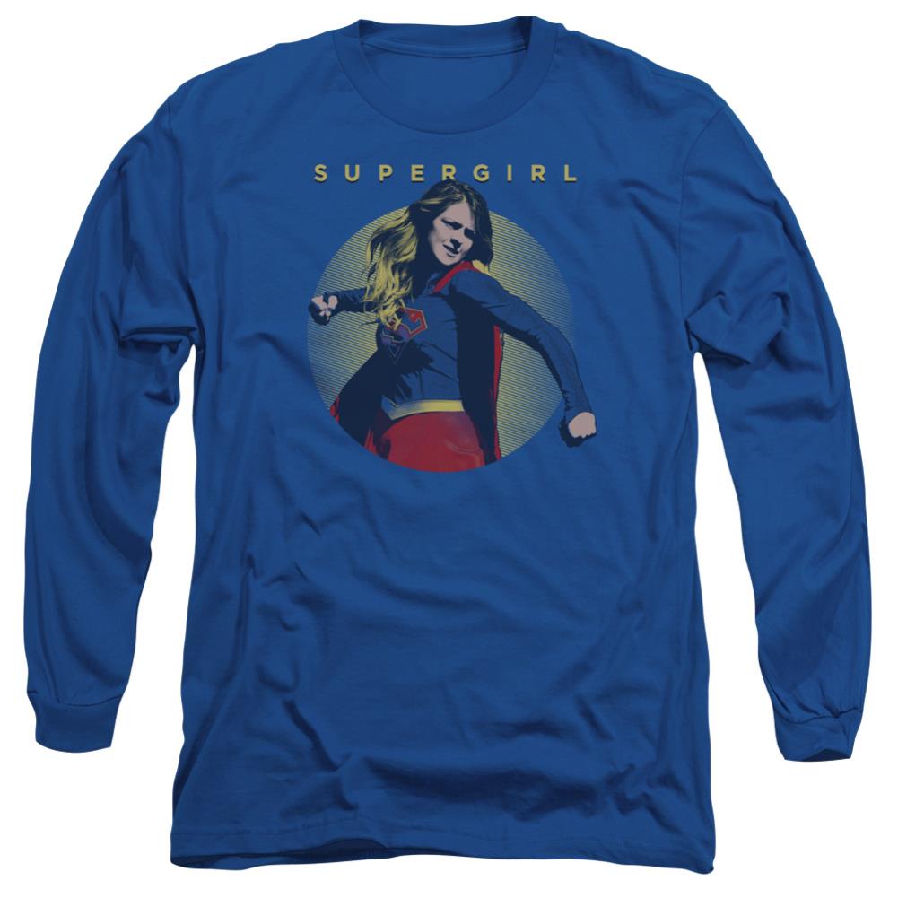 Supergirl Classic Hero Men's 18/1 Cotton LS T
