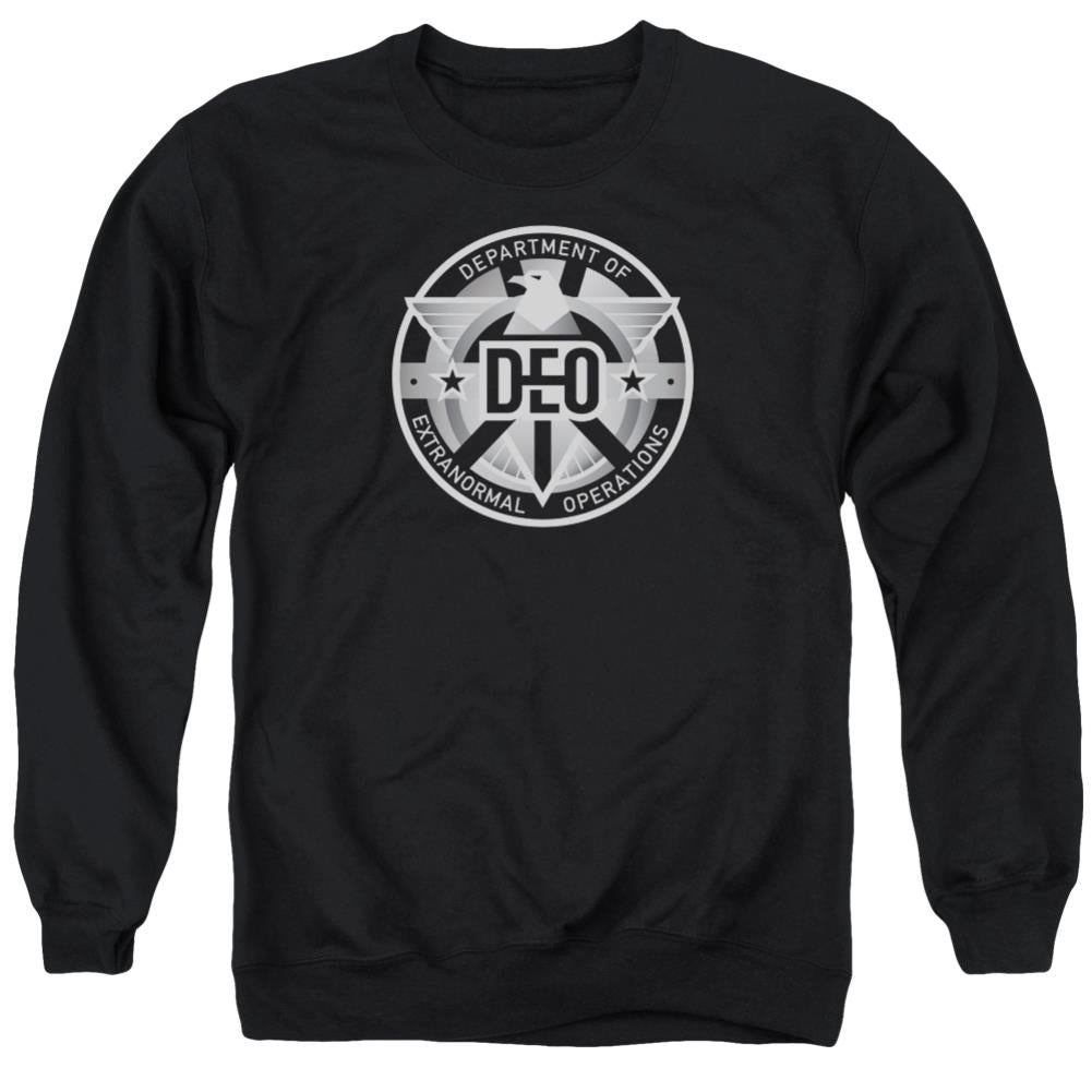 Supergirl Deo Men's Crewneck 50 50 Poly LS T