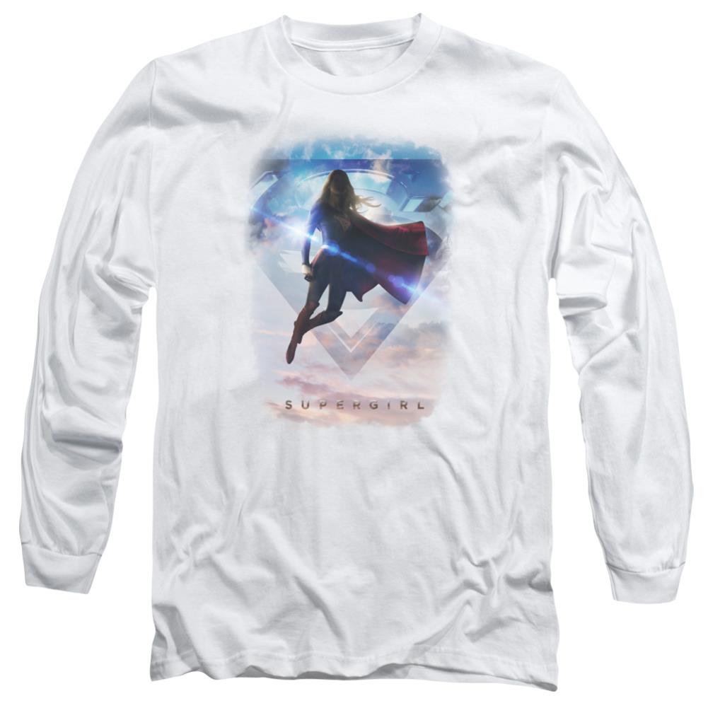 Supergirl Endless Sky Men's 18/1 Cotton LS T
