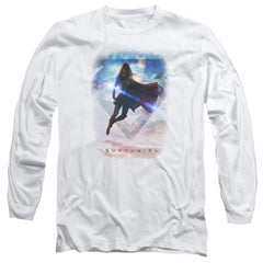 Supergirl Endless Sky Men's 18/1 Cotton LS T
