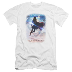 Supergirl Endless Sky Men's Ultra-Soft 30/1 Cotton Slim SS T
