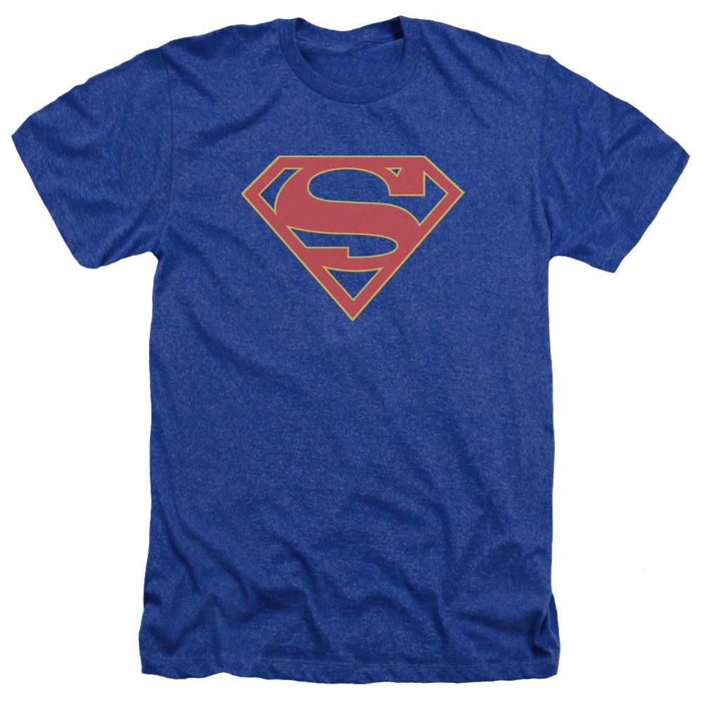 Supergirl Logo Men's 30/1 Heather 60 40 Poly SS T