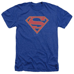 Supergirl Logo Men's 30/1 Heather 60 40 Poly SS T
