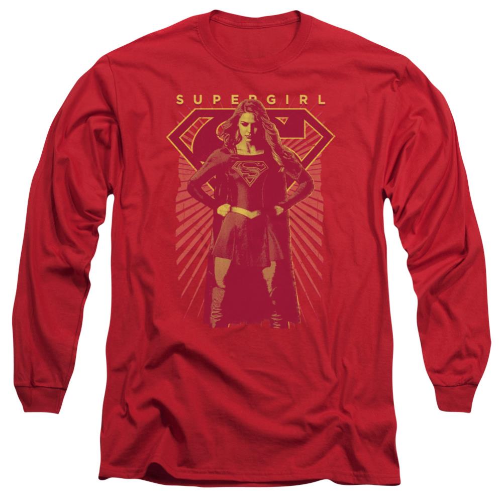 Supergirl Ready Set Men's 18/1 Cotton LS T