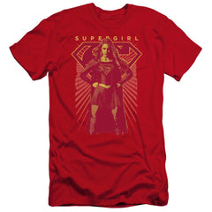 Supergirl Ready Set Men's Ultra-Soft 30/1 Cotton Slim SS T