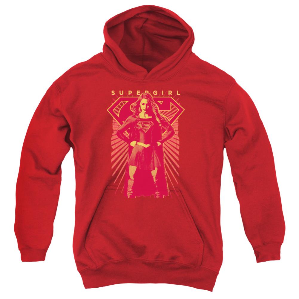 Supergirl Ready Set Youth Cotton Poly Pull-Over Hoodie