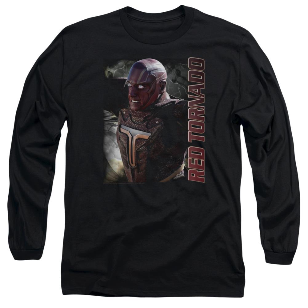 Supergirl Red Tornado Men's 18/1 Cotton LS T