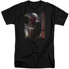 Supergirl Red Tornado Men's 18/1 Tall Cotton SS T