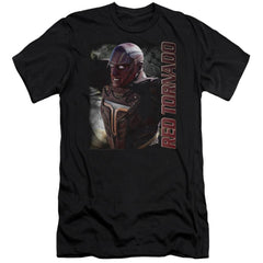 Supergirl Red Tornado Men's Ultra-Soft 30/1 Cotton Slim SS T