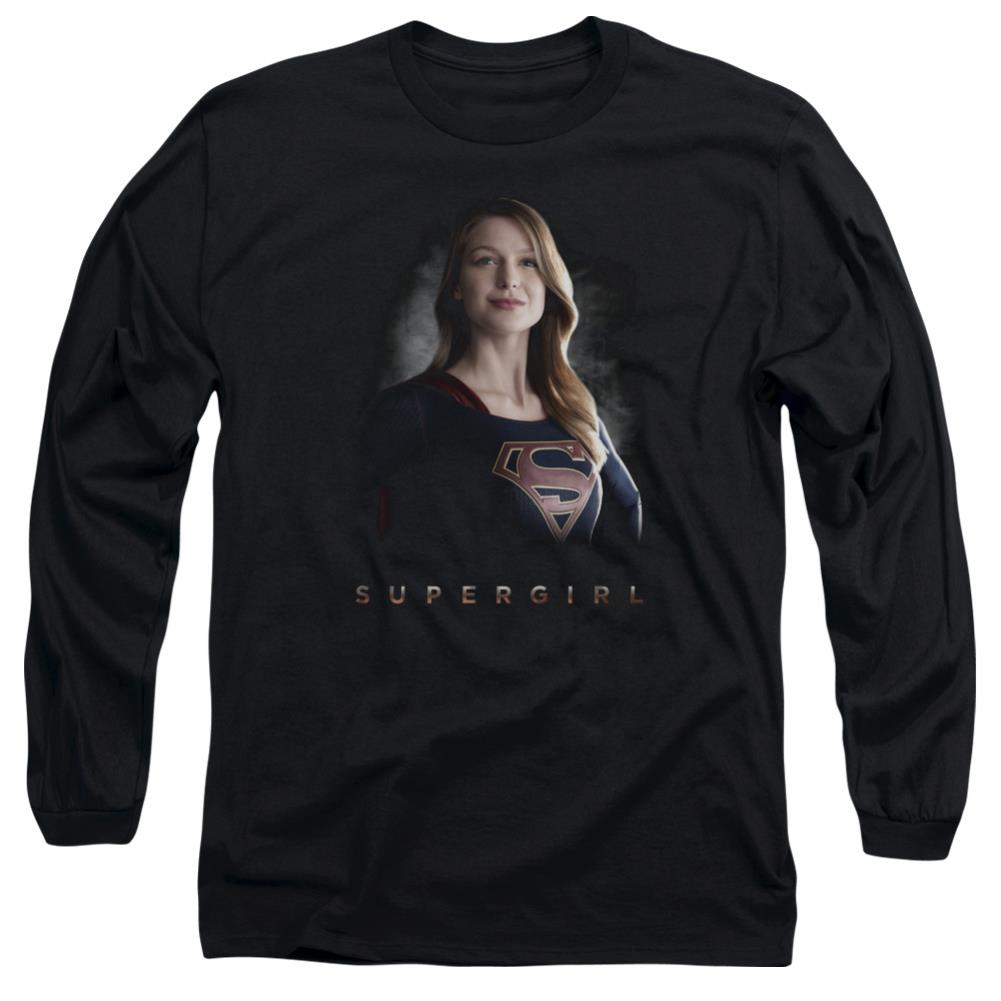 Supergirl Stand Tall Men's 18/1 Cotton LS T
