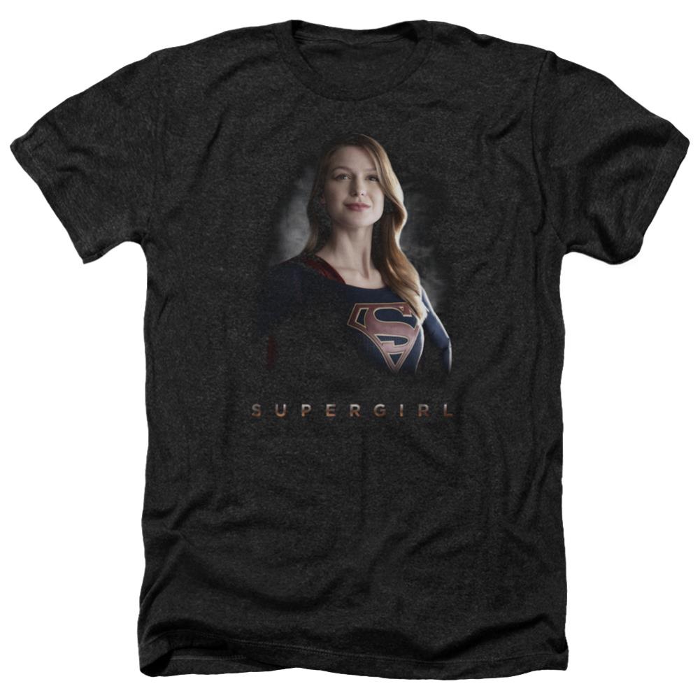 Supergirl Stand Tall Men's 30/1 Heather 60 40 Poly SS T