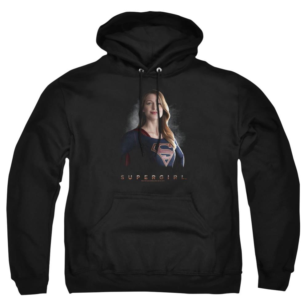 Supergirl Stand Tall Men's Pull-Over 75 25 Poly Hoodie
