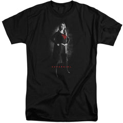 Supergirl Supergirl Noir Men's 18/1 Tall Cotton SS T
