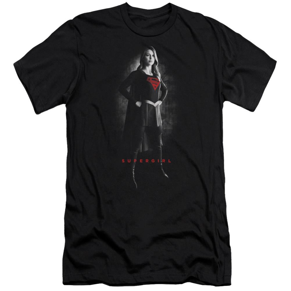 Supergirl Supergirl Noir Men's Ultra-Soft 30/1 Cotton Slim SS T