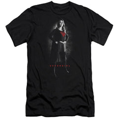 Supergirl Supergirl Noir Men's Ultra-Soft 30/1 Cotton Slim SS T