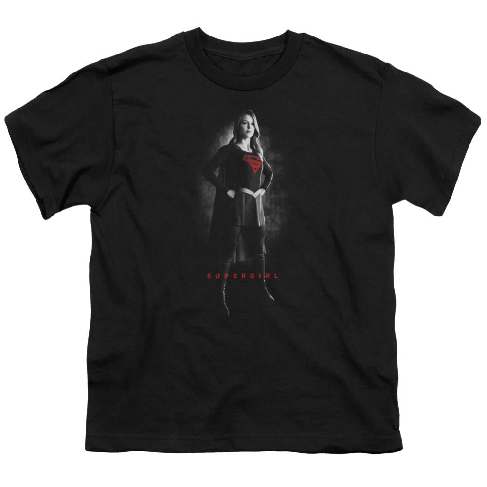 Supergirl Supergirl Noir Youth 18/1 100% Cotton SS T