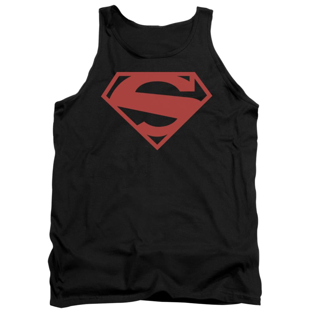 Superman 52 Red Block Men's 18/1 Cotton Tank Top