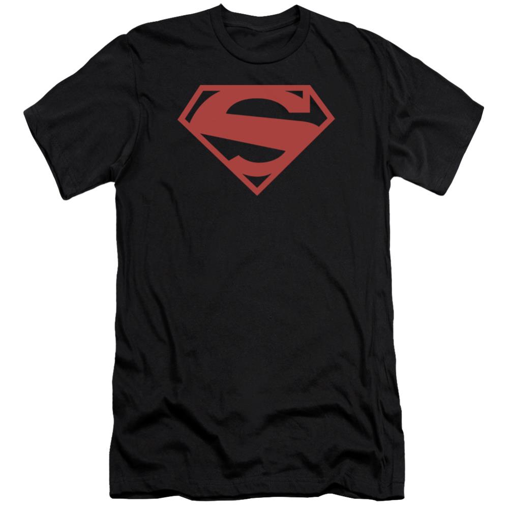 Superman 52 Red Block Men's Ultra-Soft 30/1 Cotton Slim SS T