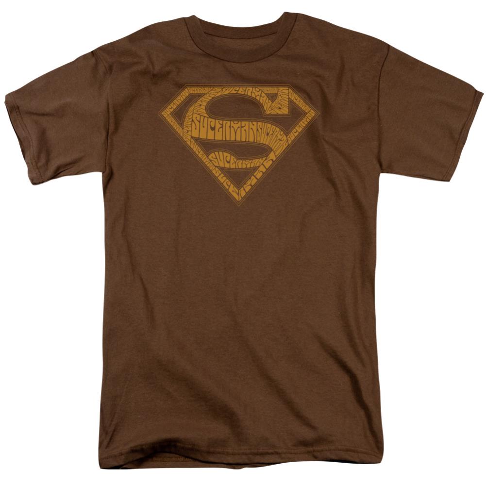 Superman 60S Type Shield Men's 18/1 Cotton SS T