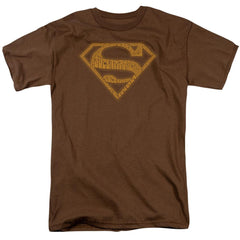 Superman 60S Type Shield Men's 18/1 Cotton SS T