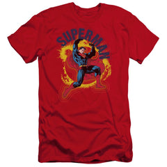 Superman A Name To Uphold Men's Ultra-Soft 30/1 Cotton Slim SS T