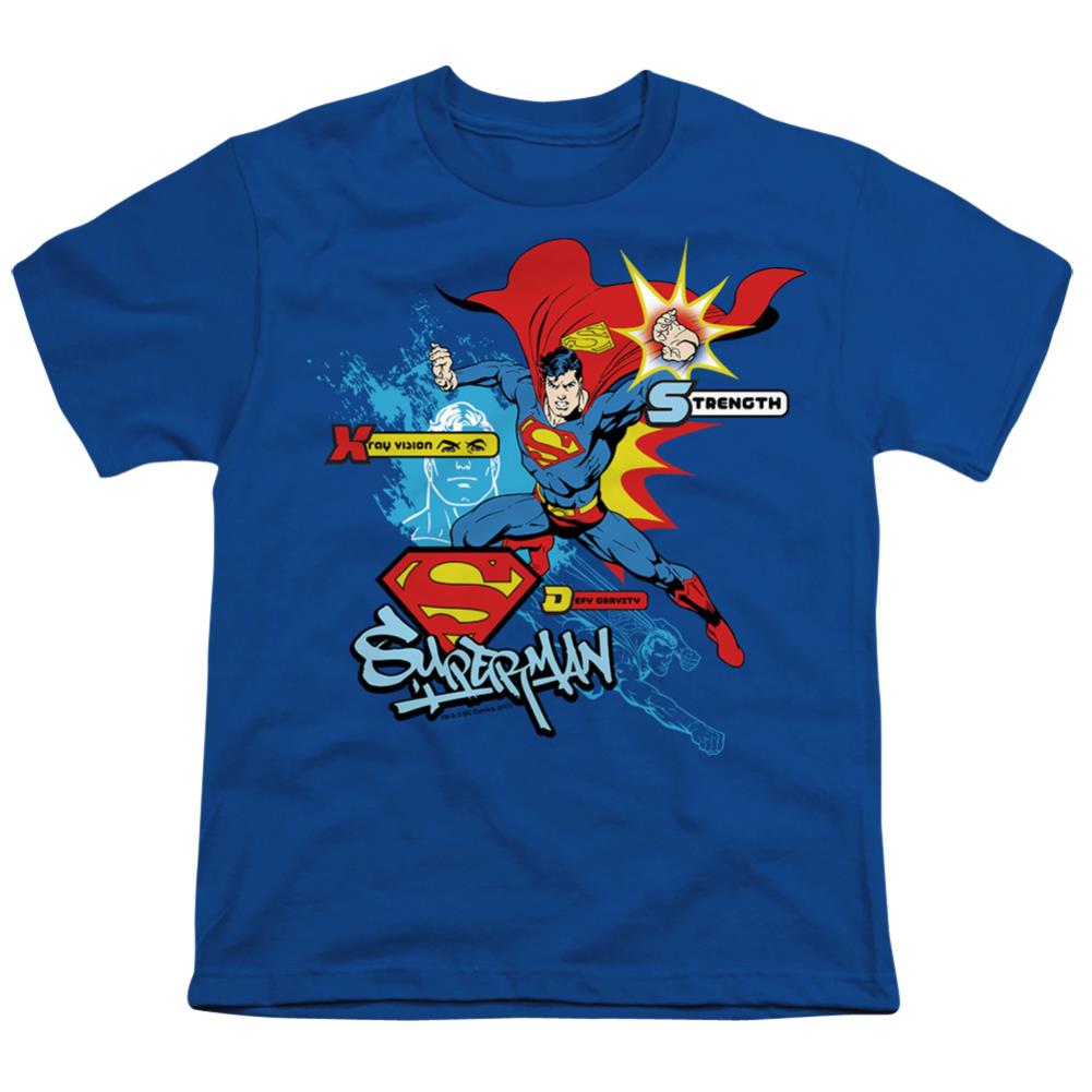 Superman Abilities Youth 18/1 100% Cotton SS T