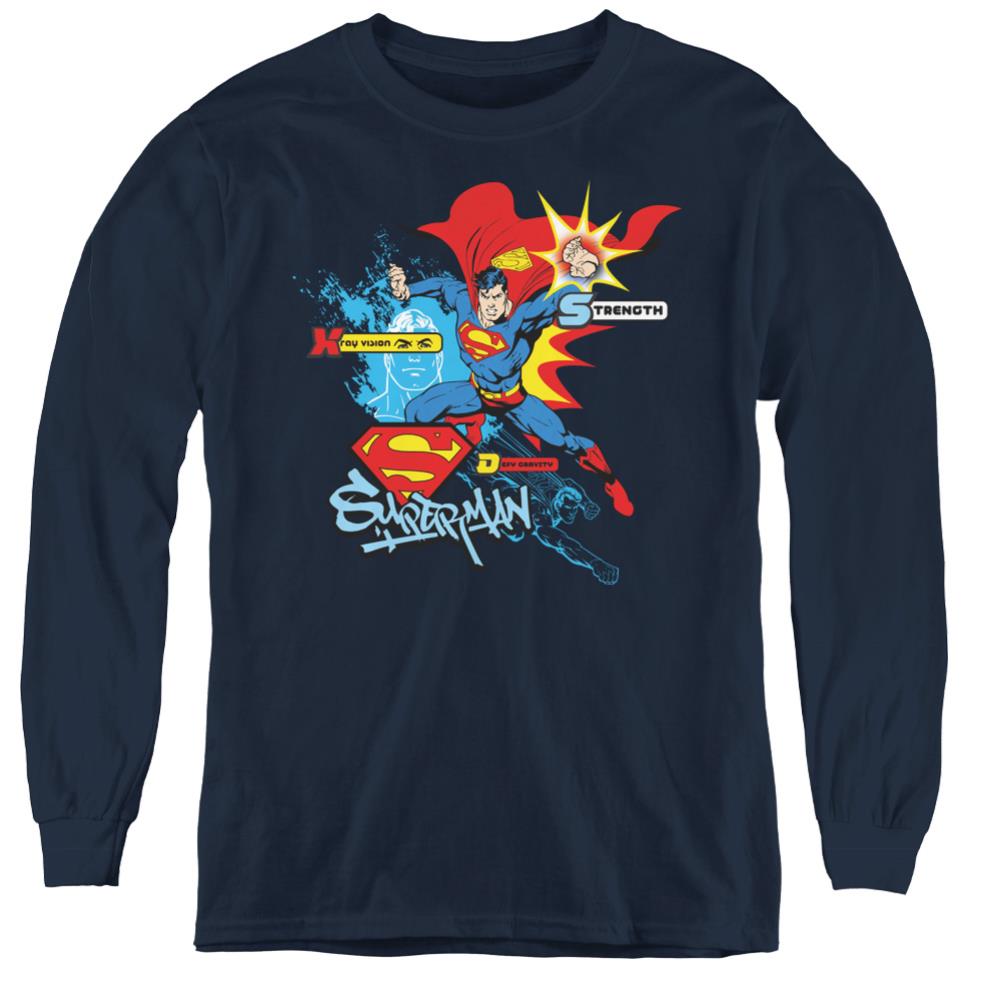 Superman Abilities Youth LS T
