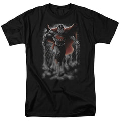 Superman Above The Clouds Men's 18/1 Cotton SS T