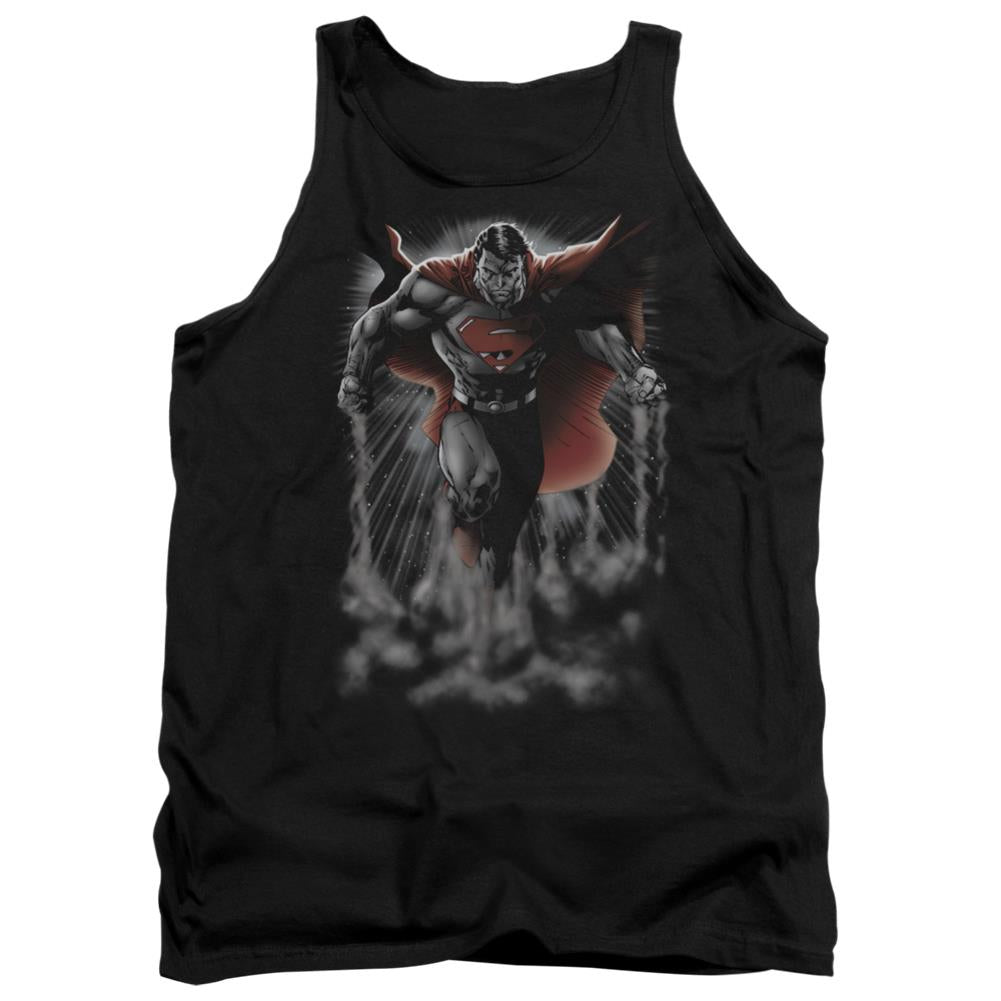 Superman Above The Clouds Men's 18/1 Cotton Tank Top