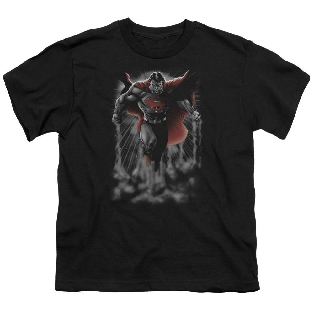 Superman Above The Clouds Youth 18/1 100% Cotton SS T