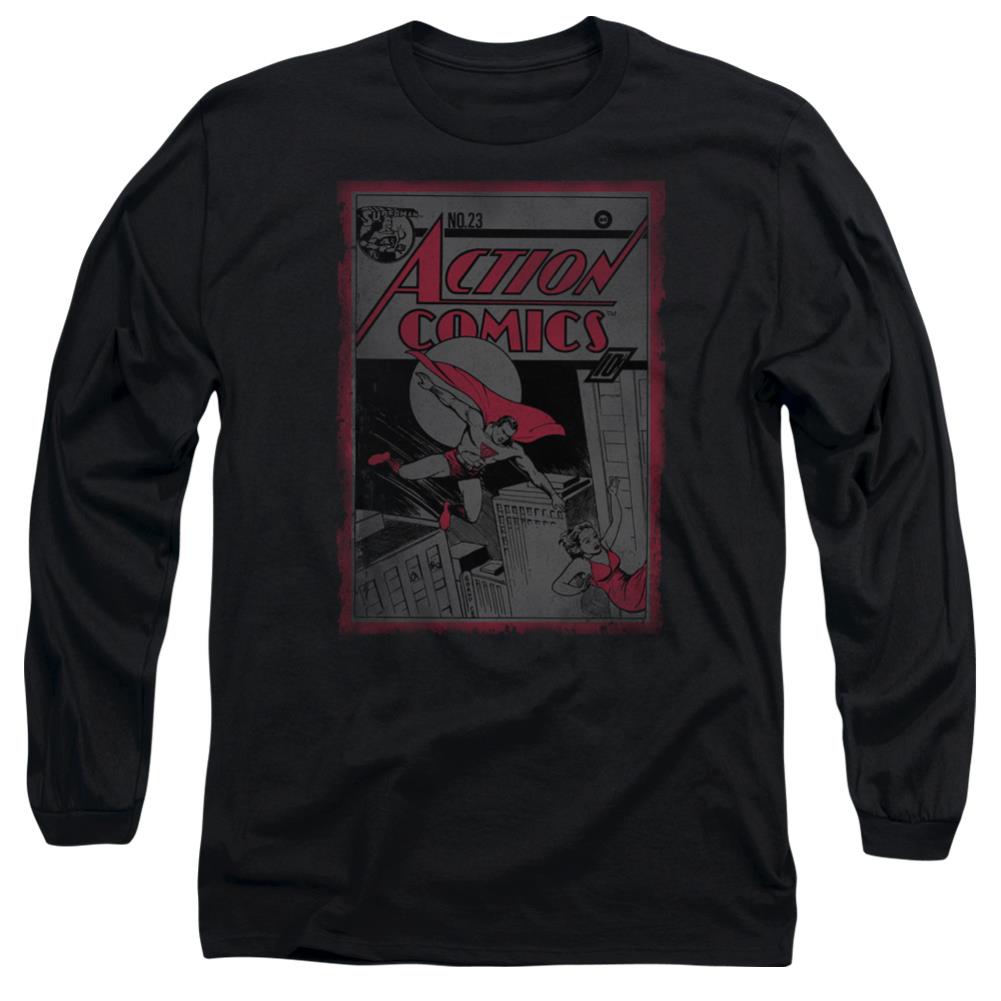 Superman Action Comics 23 Men's 18/1 Cotton LS T