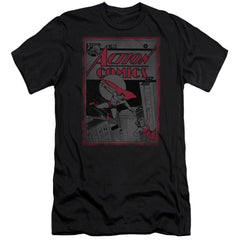 Superman Action Comics 23 Men's Ultra-Soft 30/1 Cotton Slim SS T