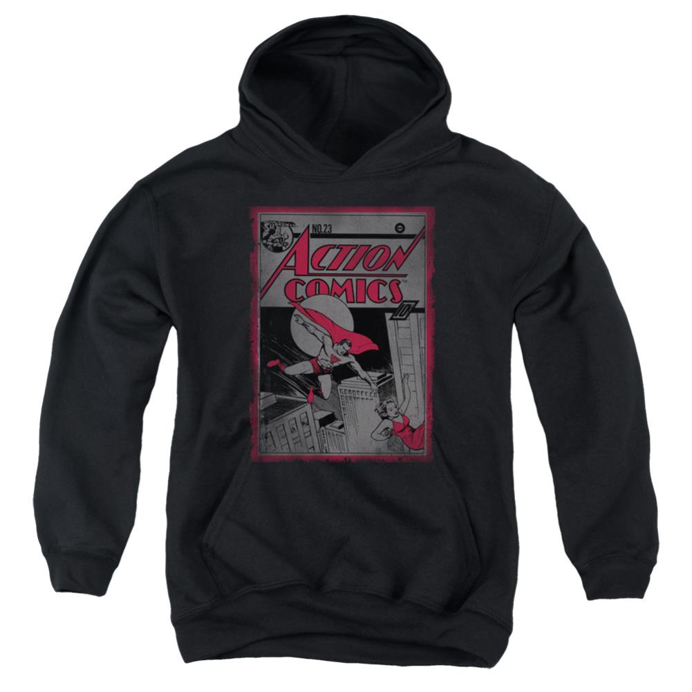 Superman Action Comics 23 Youth Cotton Poly Pull-Over Hoodie