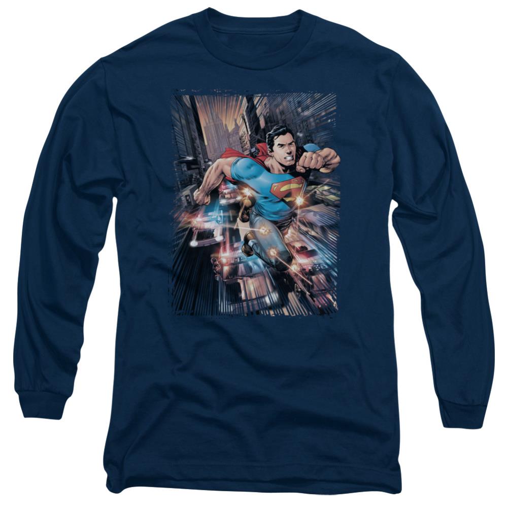 Superman Action Comics #1 Men's 18/1 Cotton LS T