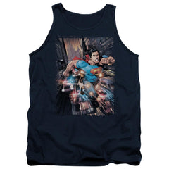Superman Action Comics #1 Men's 18/1 Cotton Tank Top