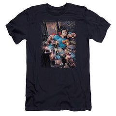 Superman Action Comics #1 Men's Ultra-Soft 30/1 Cotton Slim SS T
