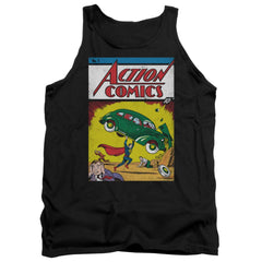 Superman Action No. 1 Men's 18/1 Cotton Tank Top