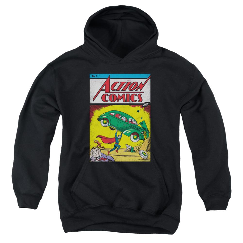 Superman Action No. 1 Youth Cotton Poly Pull-Over Hoodie