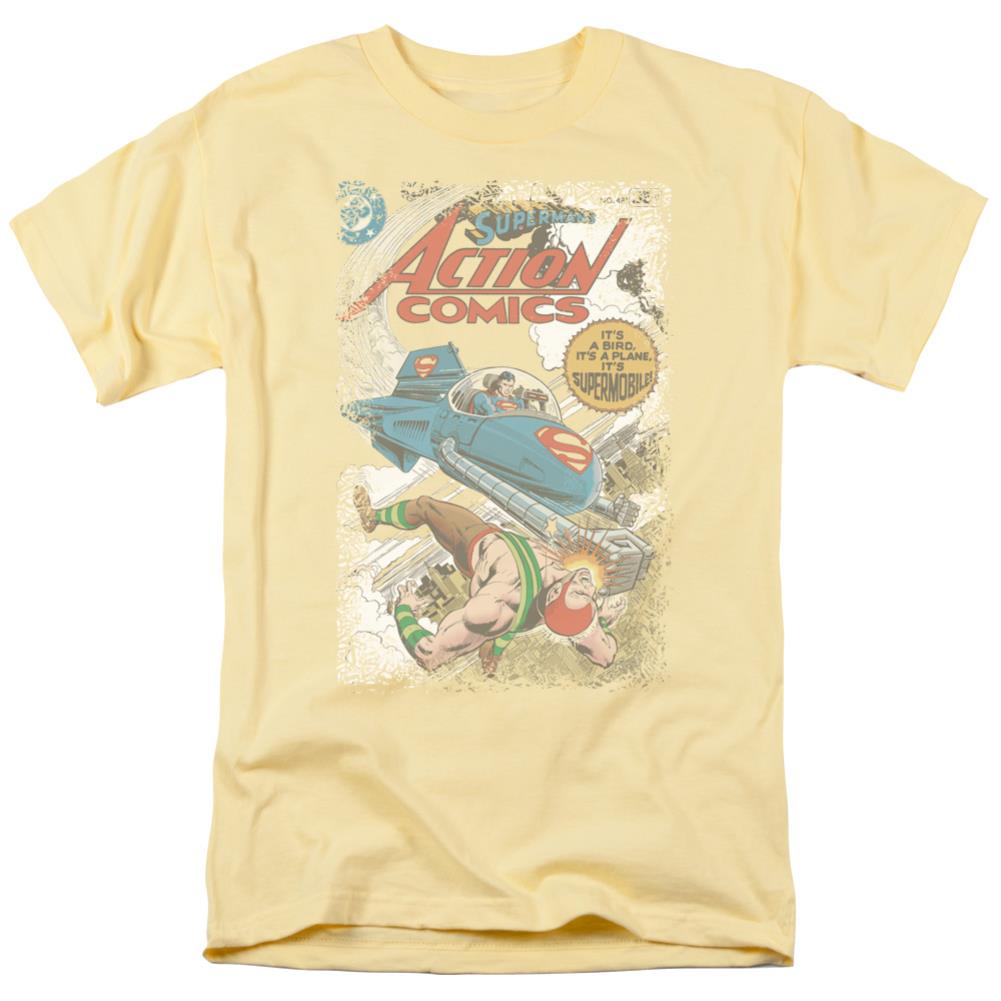 Superman Action #481 Cover Men's 18/1 Cotton SS T