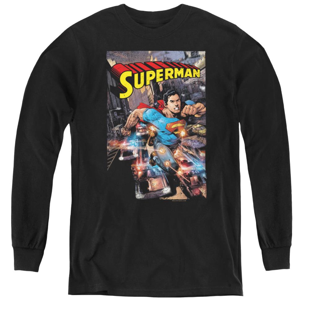 Superman Action One Youth LS T