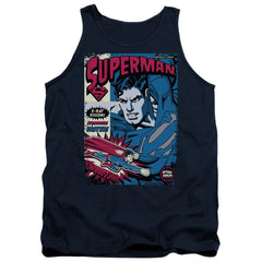 Superman Action Packed Men's 18/1 Cotton Tank Top