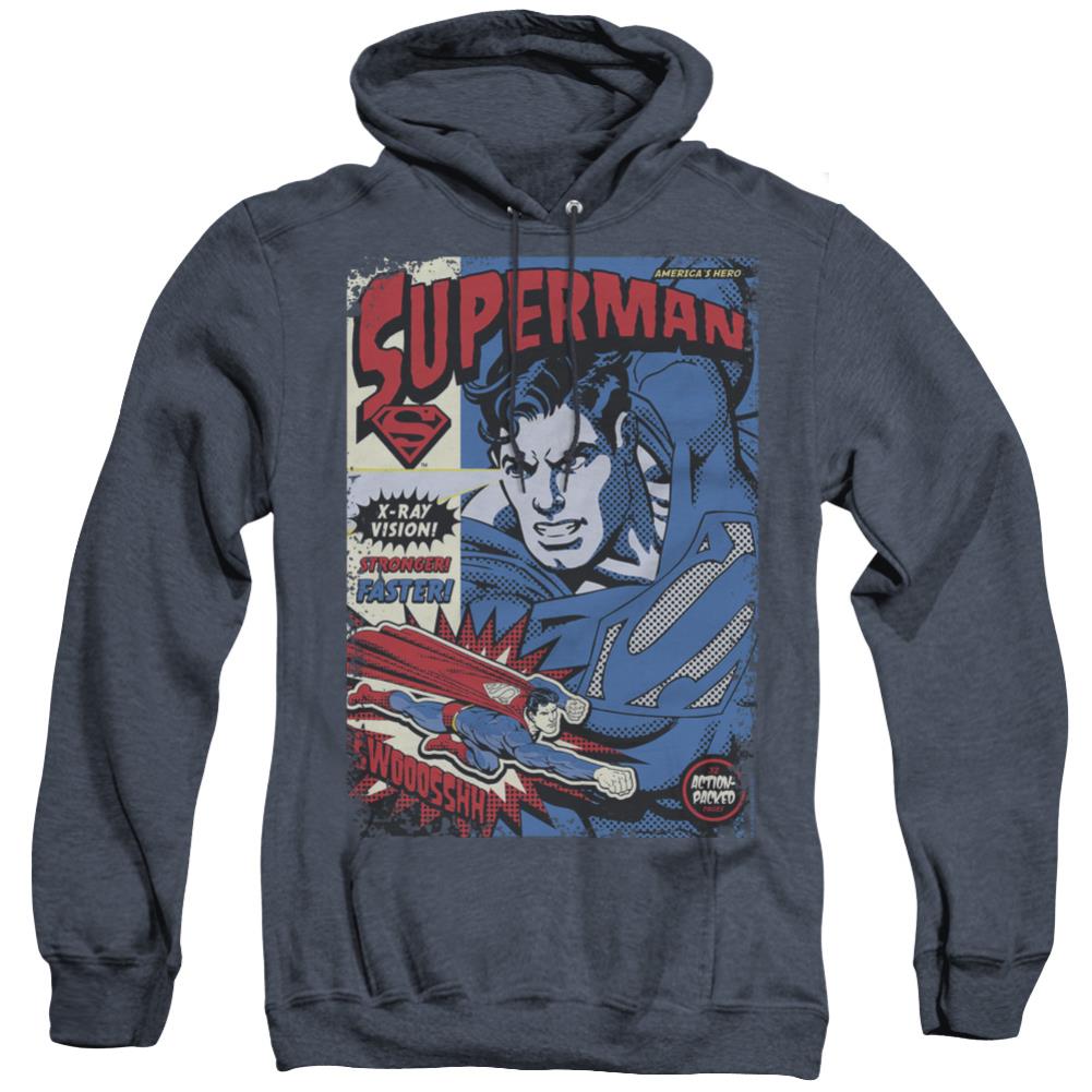 Superman Action Packed Men's Pull-Over Hoodie