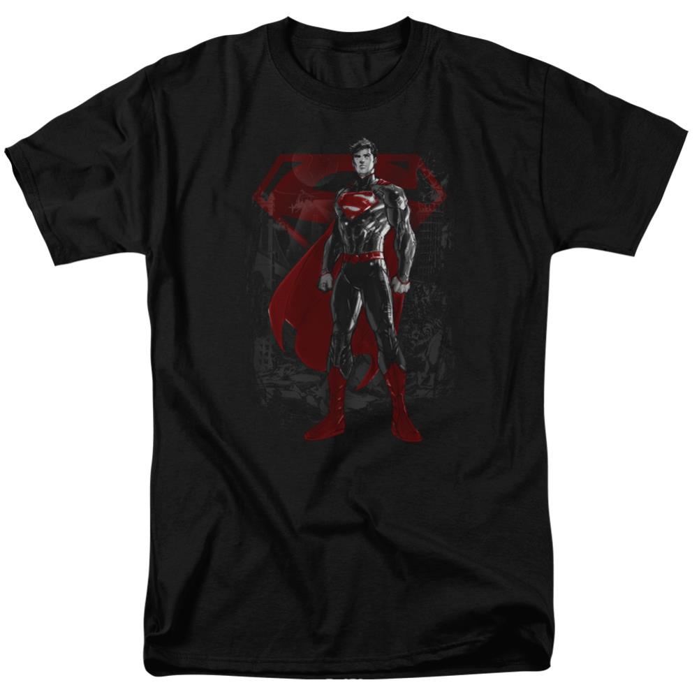 Superman Aftermath Men's 18/1 Cotton SS T