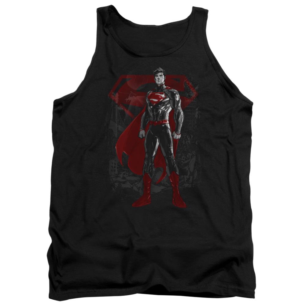 Superman Aftermath Men's 18/1 Cotton Tank Top